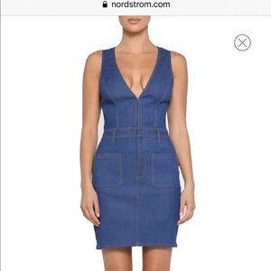 Tiger Mist denim zip up dress
